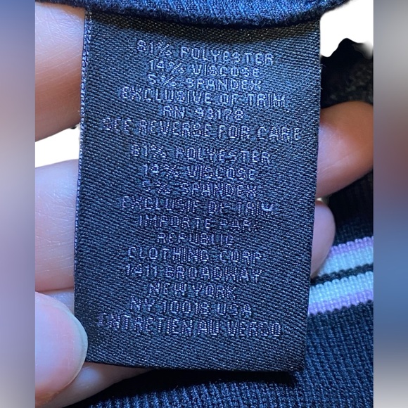 Magaschoni Black Knit Full Zip Bomber Jacket Men’s Size S - Picture 7 of 13